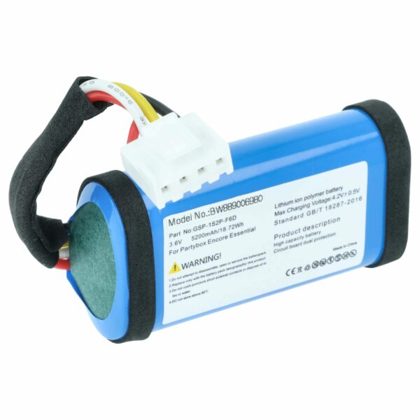 Bateria compatível JBL GSP-1S2P-F5A para Coluna JBL PARTYBOX ENCORE ESSENTIAL - Li-Ion 5200 mAh