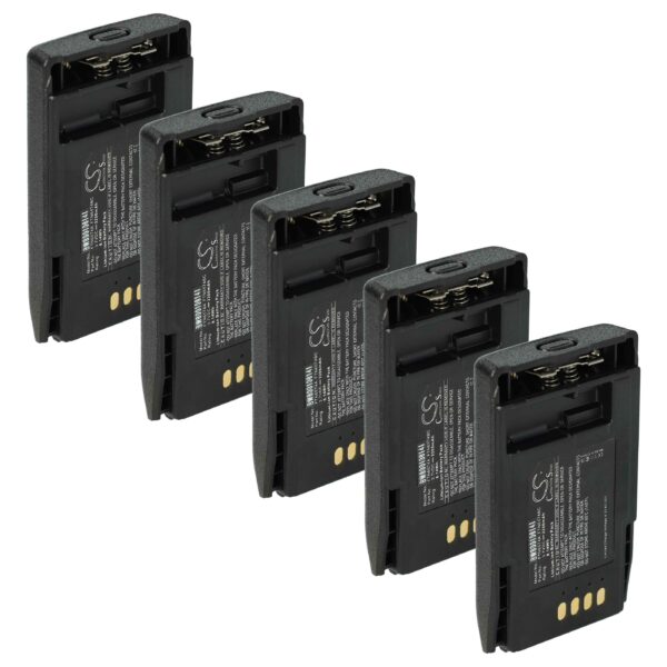 Bateria vhbw 5x para Rádio Motorola AP-6574, PMNN4351, FTN6574 - 2200 mAh 3.7V Li-Ion