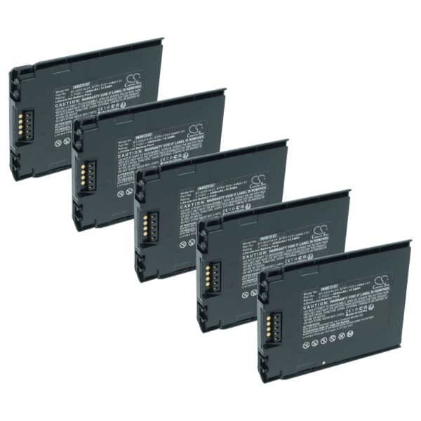 Bateria vhbw 5x para Zebra BT-000314-01, BTRY-TC51-43MA1-01 - 4200mAh, 3.7V