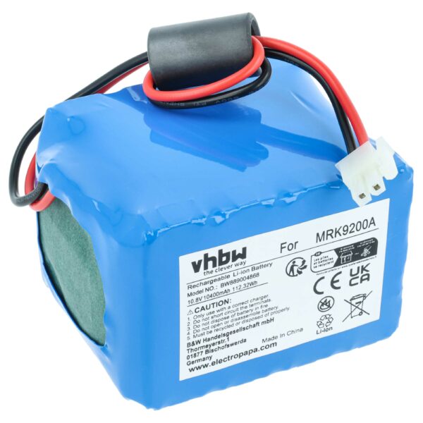 Bateria vhbw para Cub Cadet MRK9200A, BAT9101A - 10400 mAh 10.8 V Li-Ion