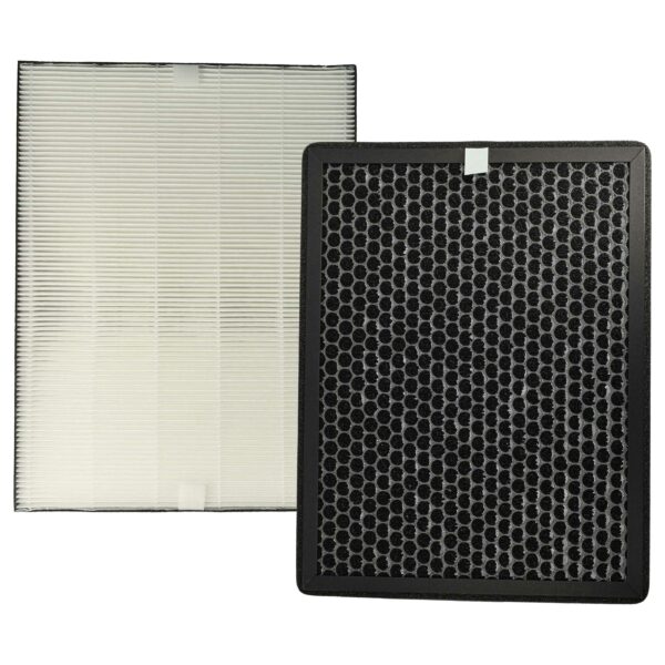 Conjunto de 2 Filtros para Purificador de Ar Philips FY2422/30 - Filtro HEPA e Carvão Ativado vhbw