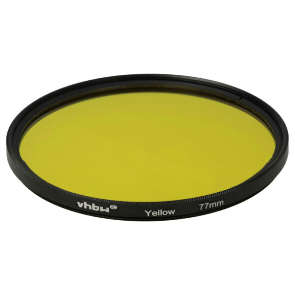 Filtro Colorido Amarelo para Objetivas com Rosca de 77 mm - vhbw