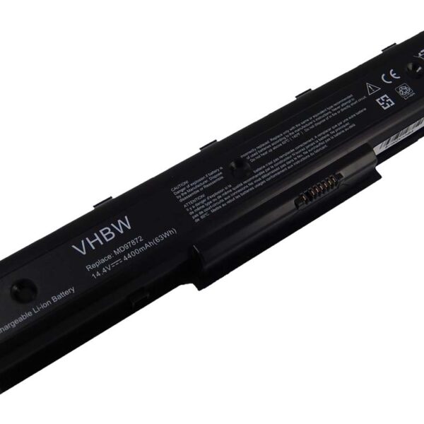 Bateria vhbw para Medion 40036339, 40036340 - 4400 mAh 14.4 V Li-Ion