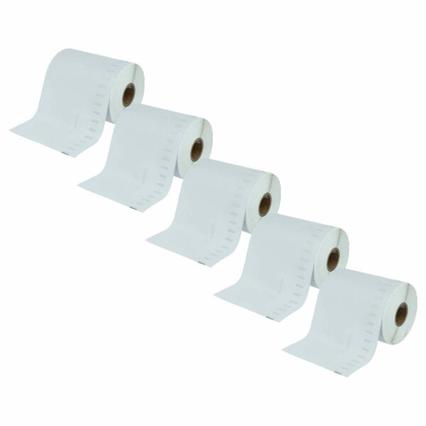 Pack com 5 Rolos de Etiquetas Compatível com Dymo S0904980 - 104 x 159 mm