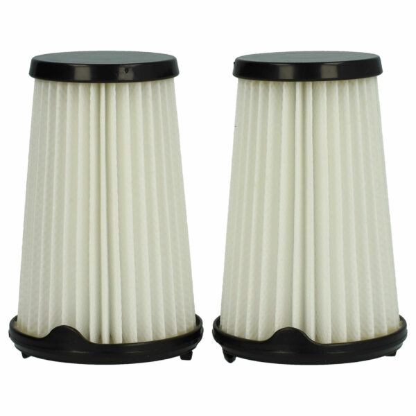 2x Filtro Plissado de Substituição vhbw para Aspiradores Electrolux/AEG - Preto/Branco