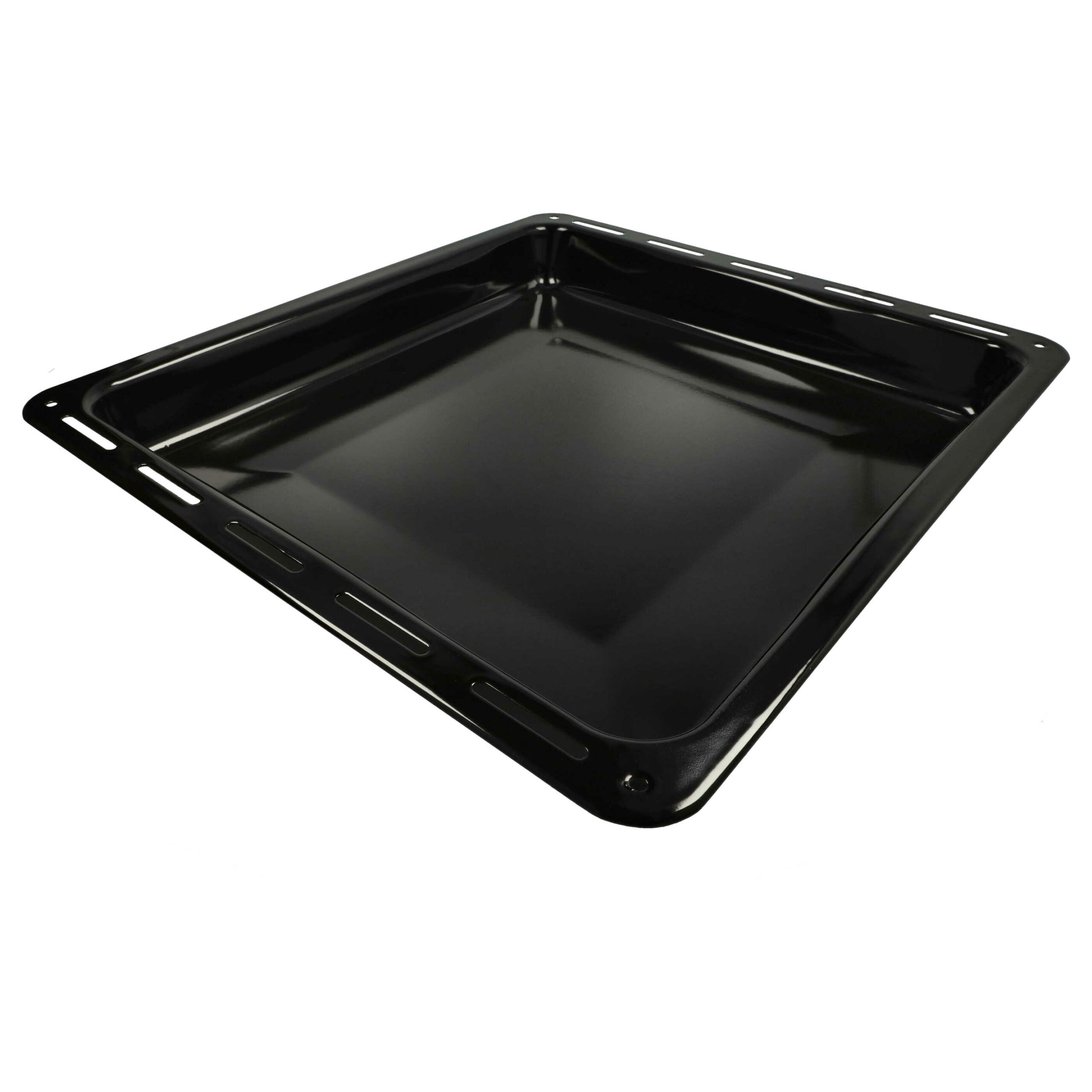 Tabuleiro de Cozedura para Forno AEG 3423981020 vhbw - 42.2 x 37.6 cm, Esmaltado Preto Antiaderente - Image 3
