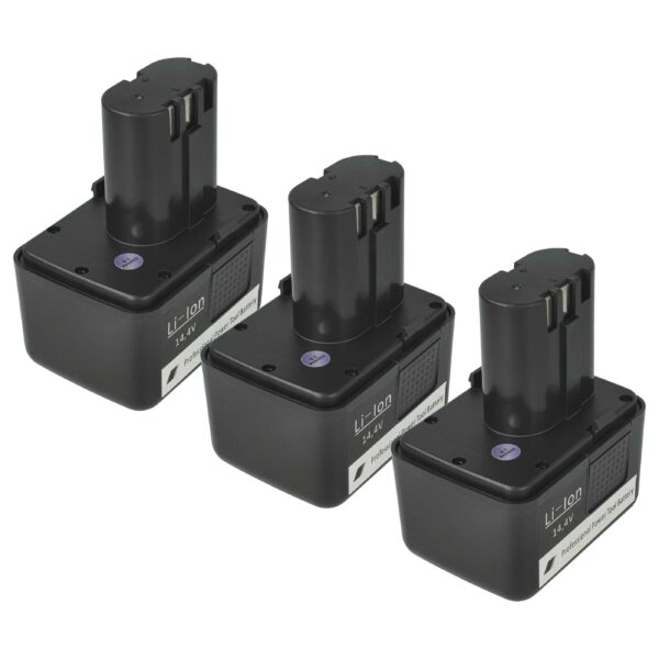 3x Bateria vhbw para Gesipa Accubird, Firebird, Powerbird - 1500 mAh, 14.4 V, Li-Ion