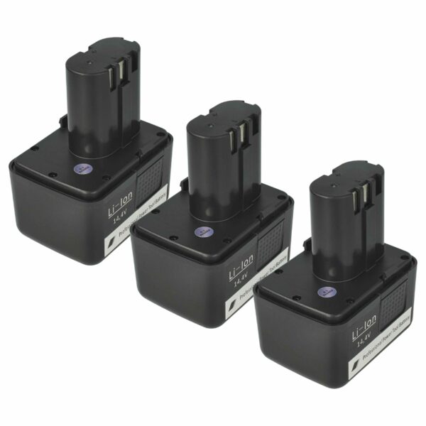 3x Bateria vhbw para Gesipa Accubird, Firebird, Powerbird - 1500 mAh, 14.4 V, Li-Ion