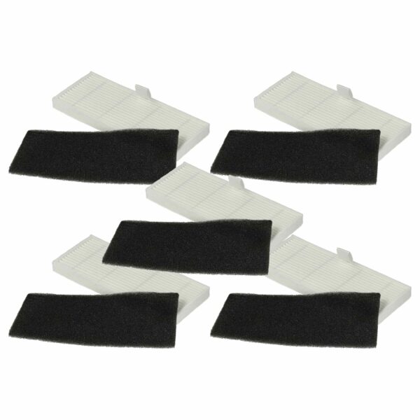 Pack 10 Filtros de Espuma e Micropartículas para Proscenic M8 Pro - vhbw