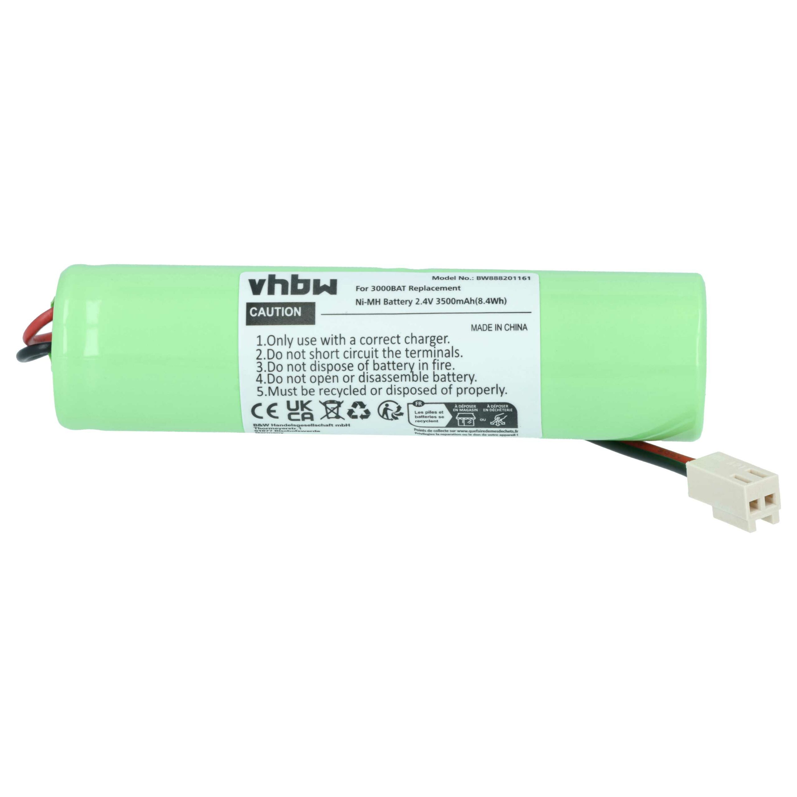 Bateria vhbw 2x para NOVIPro 3000BAT, 880BAT - 3500 mAh 2.4 V NiMH - Image 3