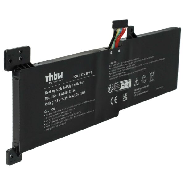 Bateria para Portátil vhbw para Lenovo IdeaPad 330, 330-15ARR - 3500 mAh, 7.5 V