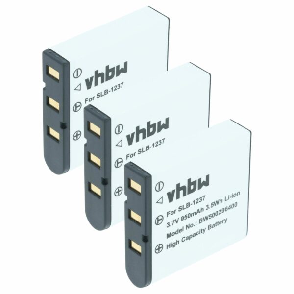 3x Bateria compatível Epson EU-94, EPALB2, B32B818242, B31B173003CU - 950mAh, 3.7V, Li-Ion
