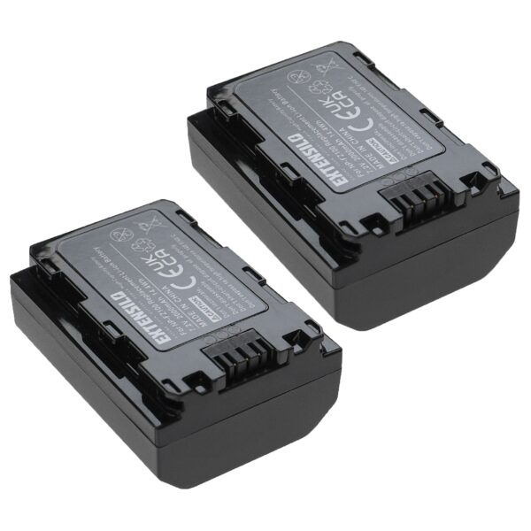 2x Baterias EXTENSILO compatíveis com Sony NP-FZ100 - 2000mAh, 7.2V