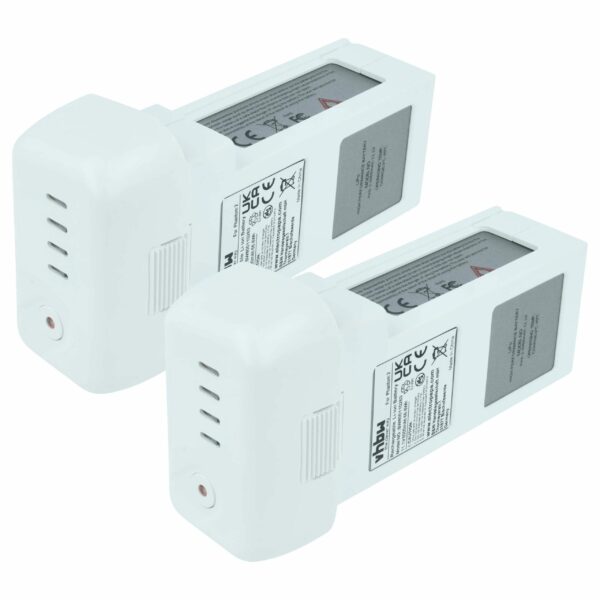 Bateria de Substituição para DJI vhbw 2x 6000 mAh 11.1 V Li-polymer