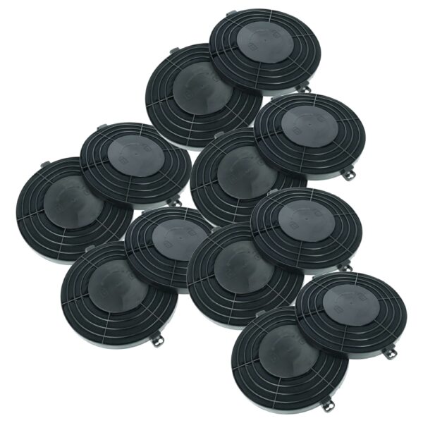 Pack 12x Filtro de Carvão Ativado Compatível com IKEA 604.019.57, Nyttig FIL 900 - 25,5 cm