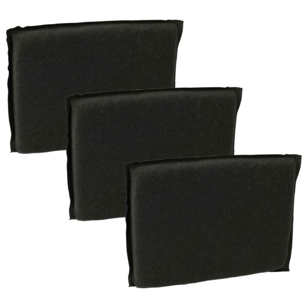 Pack de 3 Filtros de Carvão Ativado para Aspirador Vorwerk Tiger VT265, VT270