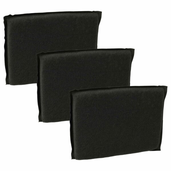 Pack de 3 Filtros de Carvão Ativado para Aspirador Vorwerk Tiger VT265, VT270
