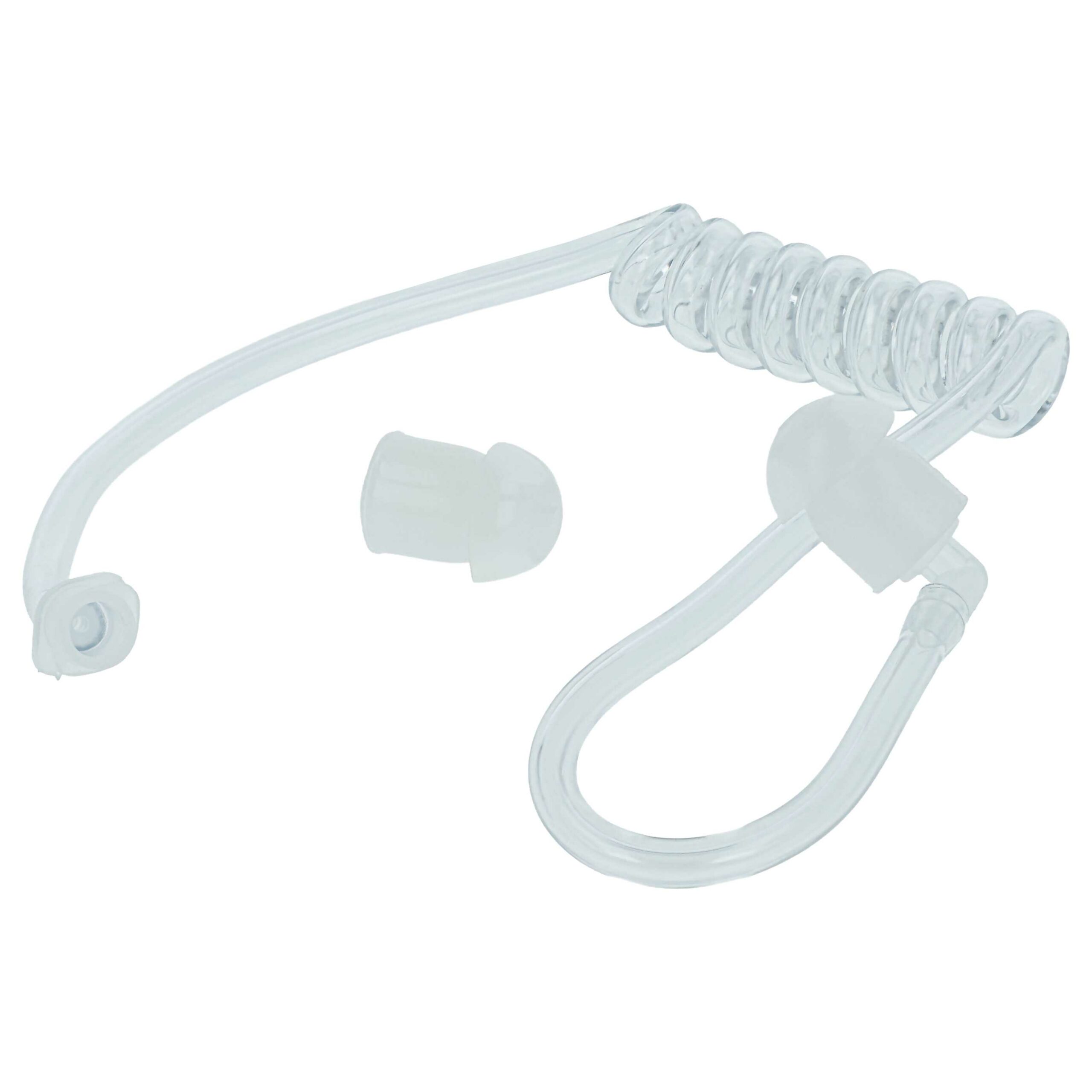 5x Tubo Acústico Espiral vhbw para Auscultadores / Walkie-Talkie - Transparente, com 10x Auriculares - Image 3