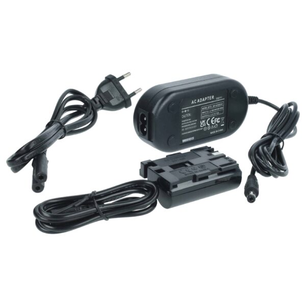 Carregador de Corrente vhbw com Acoplador CC para Canon EOS 5D, 20D, 300D - 8.1V 2.0A