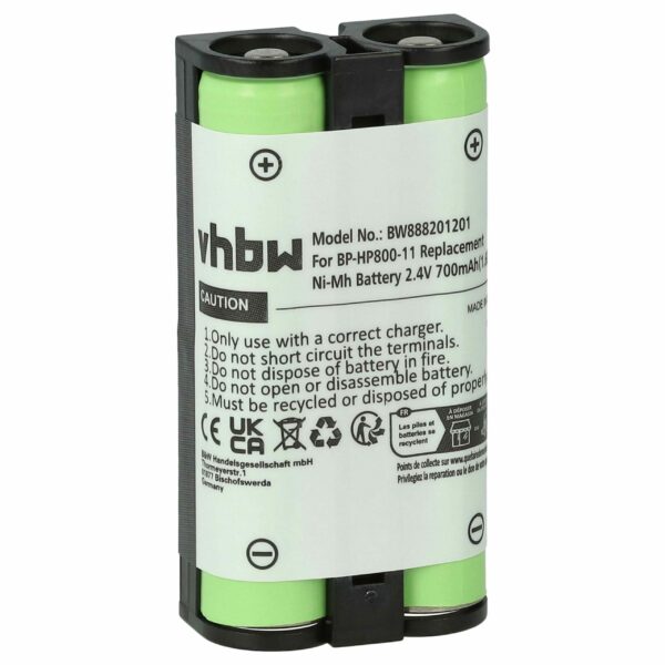 Bateria para Headset Wireless Sony 9-885-216-12, 9-885-216-11, 9-885-218-43 - 700 mAh 2.4 V NiMH