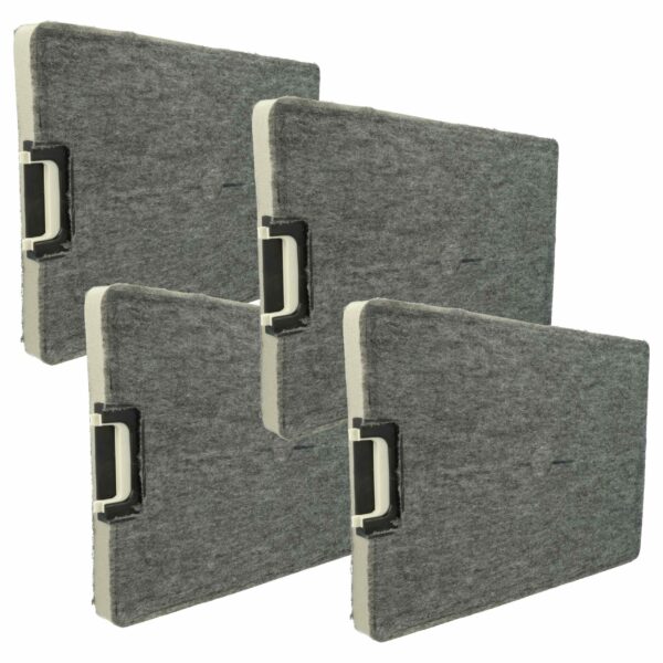 4x Filtro de Carvão Ativado Miele 5797941, DKF10 - 30 x 20.8 x 2 cm