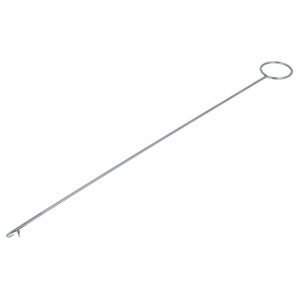 vhbw Agulha de Virar com Gancho - Agulha de Puxar Extra Comprida (26,5 cm), Metal