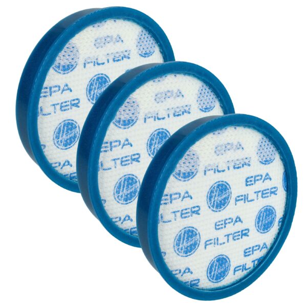 3 Filtros HEPA Pré-Motor vhbw Compatíveis com Hoover S115, 35601325 - 13,5 x 13,5 cm