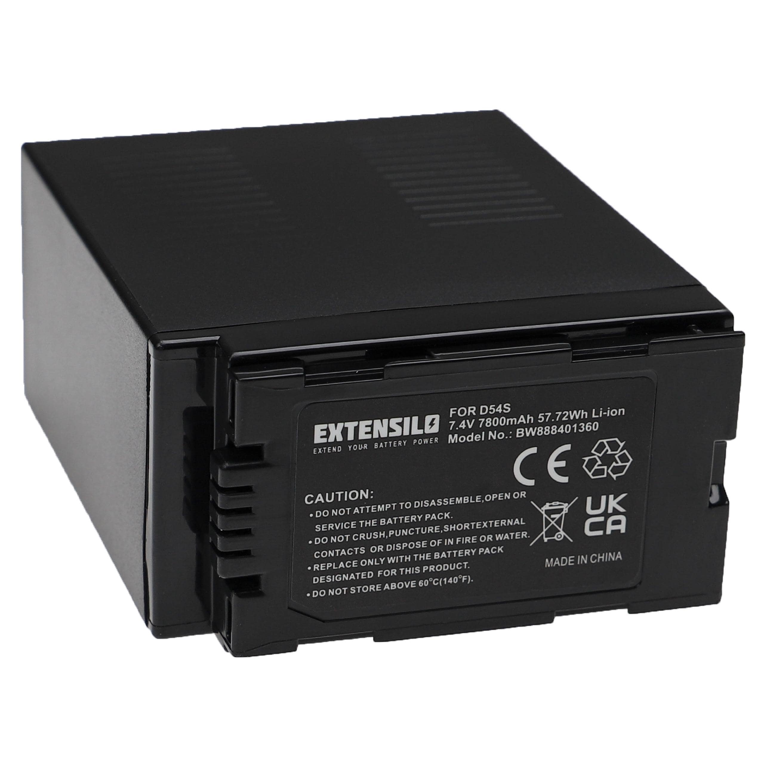 Bateria EXTENSILO para Câmara / Videocâmara Hitachi DZ-BP28, DZ-BP16 - 7800 mAh 7.4 V