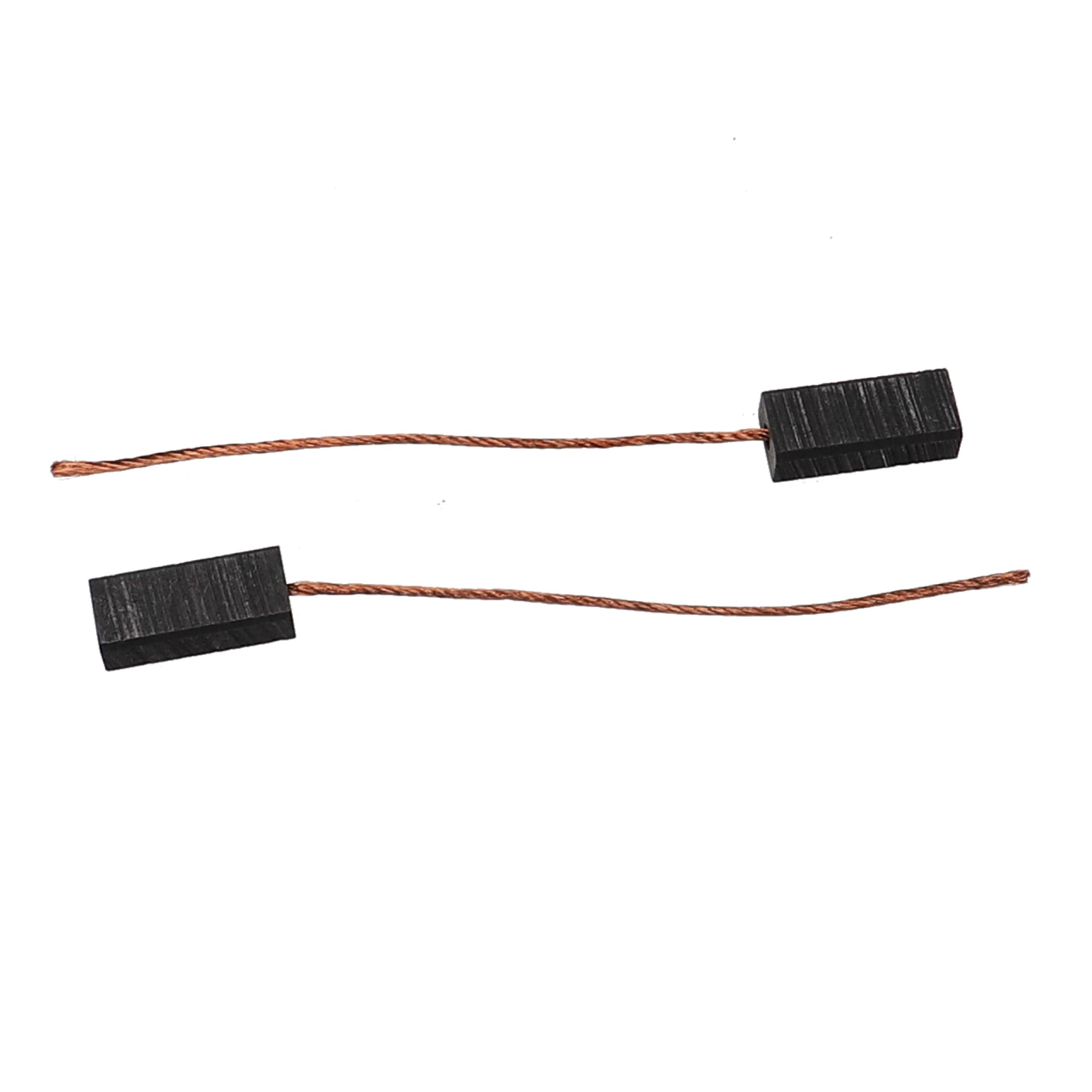 2x Escova de Carvão para Gerador CQ 16.770.206 - 4,6 x 6,35 x 15,4 mm
