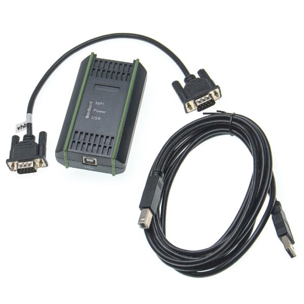 Cabo de Programação USB PLC MPI vhbw - Compatível com Siemens 6ES7 972-0CB20-0XA0