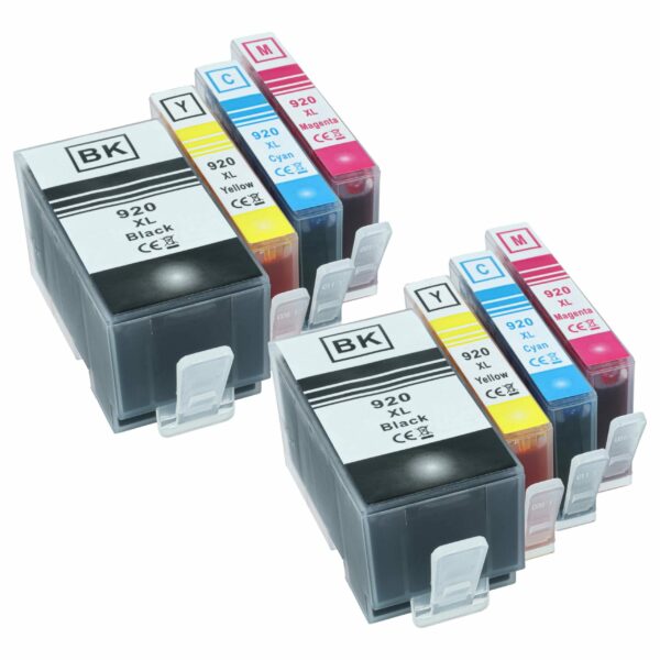 Conjunto 8 Cartuchos de Tinta vhbw para HP Officejet 7000, 6000 Special Edition, 6000 Wireless, 6500 A Plus - Preto/Ciano/Magenta/Amarelo