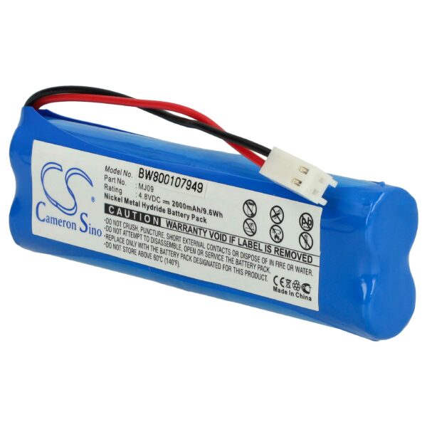 Bateria de Equipamento Médico vhbw para I-Stat MJ09 - 2000 mAh 4.8 V NiMH