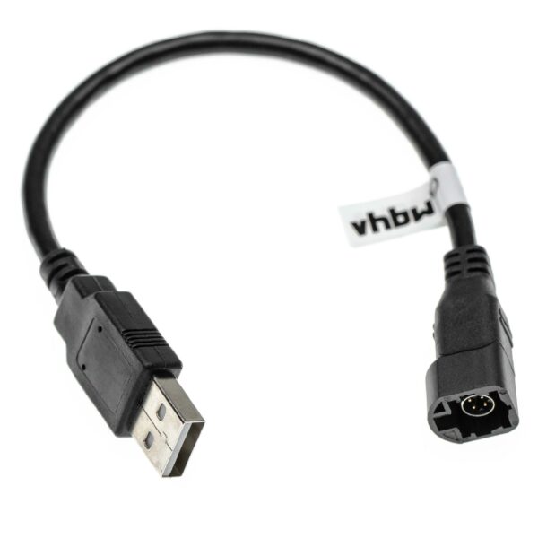 Cabo Adaptador 4 Pinos para USB A vhbw - Compatível com VW Amarok (2010+)