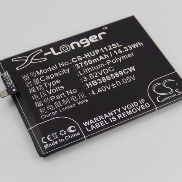Bateria para Telemóvel Huawei HB386589ECW, HB386589CW, HB386589EBC - 3750 mAh 3.82 V Li-polymer