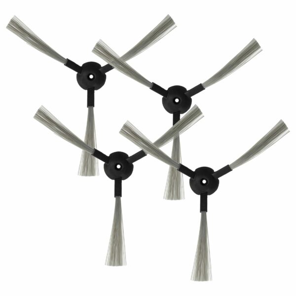 4x Escovas Laterais para Robôs Aspiradores Amtidy, Lilin, Yoo Digital, Klarstein e outros - 3 Braços