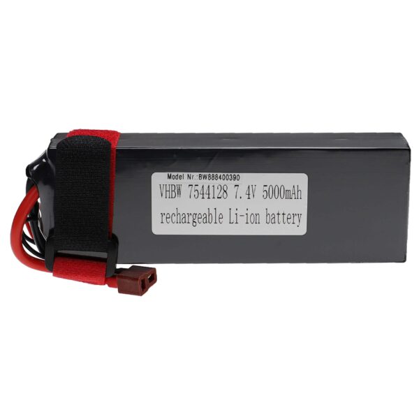 Bateria vhbw para Modelismo - 5000 mAh 7.4 V Li-polymer, T-plug AWG16