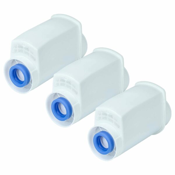 Pack de 3 Filtros de Água vhbw compatíveis com AquaCrest AQK-01 para Máquinas de Café Bosch - Branco