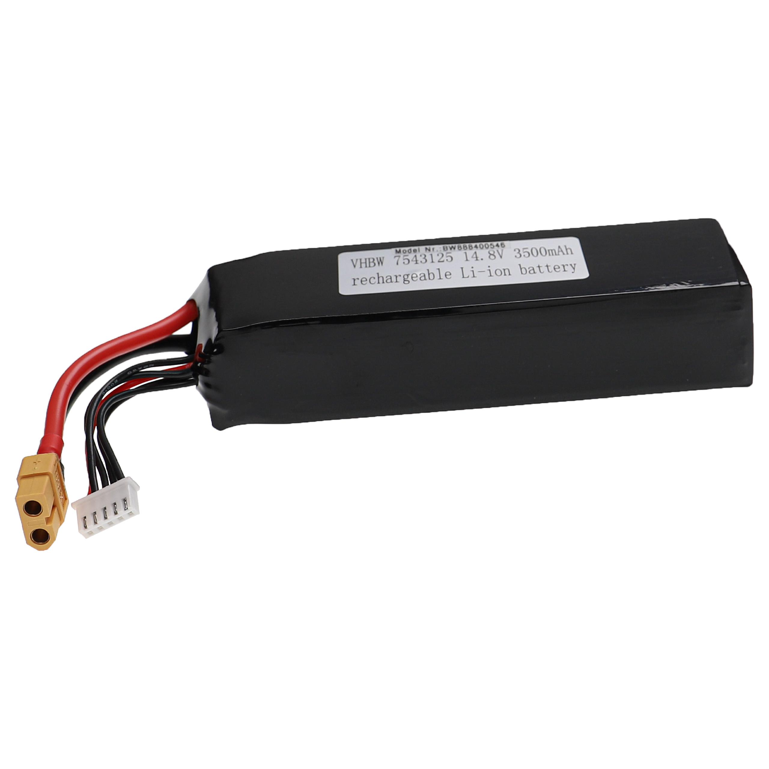 Bateria vhbw para Modelismo - 3500 mAh, 14.8 V, Li-Polímero, XT60 - Image 3