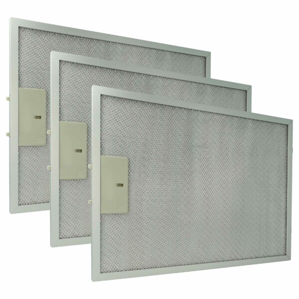 3x Filtro de Gordura em Metal Longa Durabilidade vhbw para Klarstein 10035418