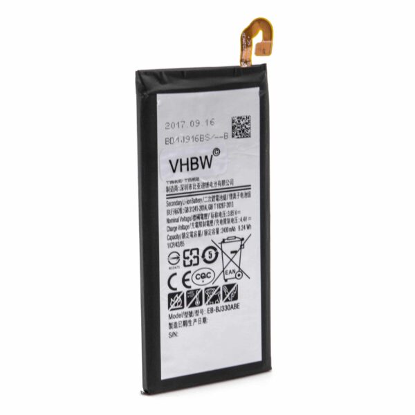 Bateria de Telemóvel vhbw para Samsung EB-BJ330ABE - 2400 mAh 3.85 V Li-polímero