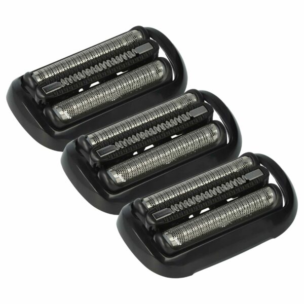 3 Cabeças de Corte Compatíveis com Braun 81746550, 53B - vhbw
