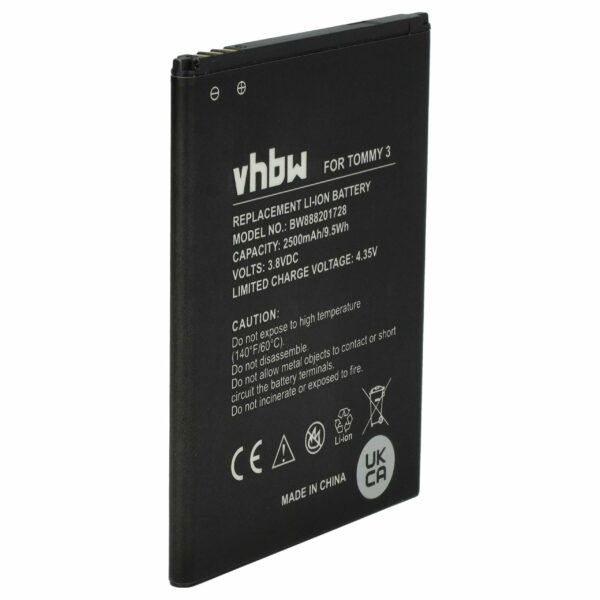Bateria para Telemóvel Wiko 2610 - 2500 mAh 3.8 V Li-Ion vhbw
