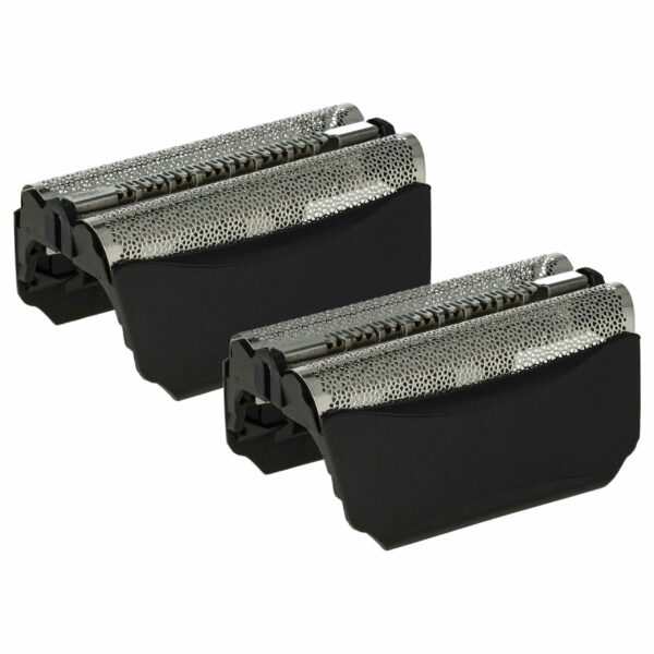 2x Lâmina Dupla para Barbear Foil compatível com Braun 51S, 51B - com Moldura, Preto