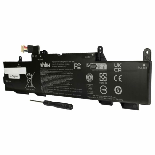 Bateria vhbw para HP Notebook 4250 mAh 11.55 V Li-Ion