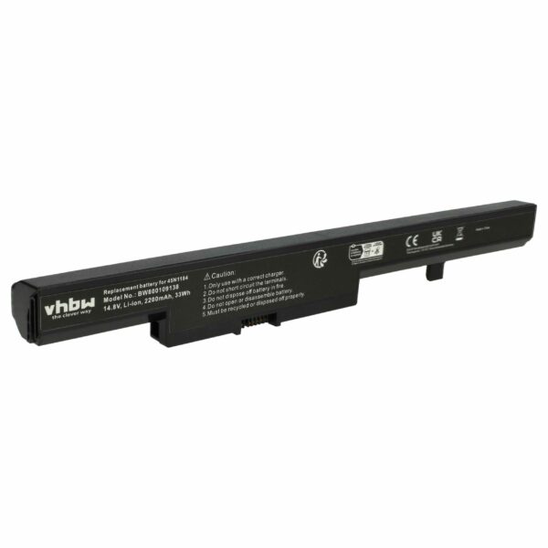 Bateria para Notebook Lenovo vhbw - 2200 mAh 14.8V Li-Ion (45N1184, 45N1185, 45N1182, L12L4E55, 45N1183)