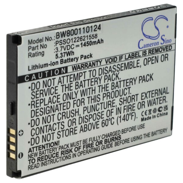 Bateria vhbw para Honeywell Barcode Scanner POS (1450 mAh, 3.7 V)