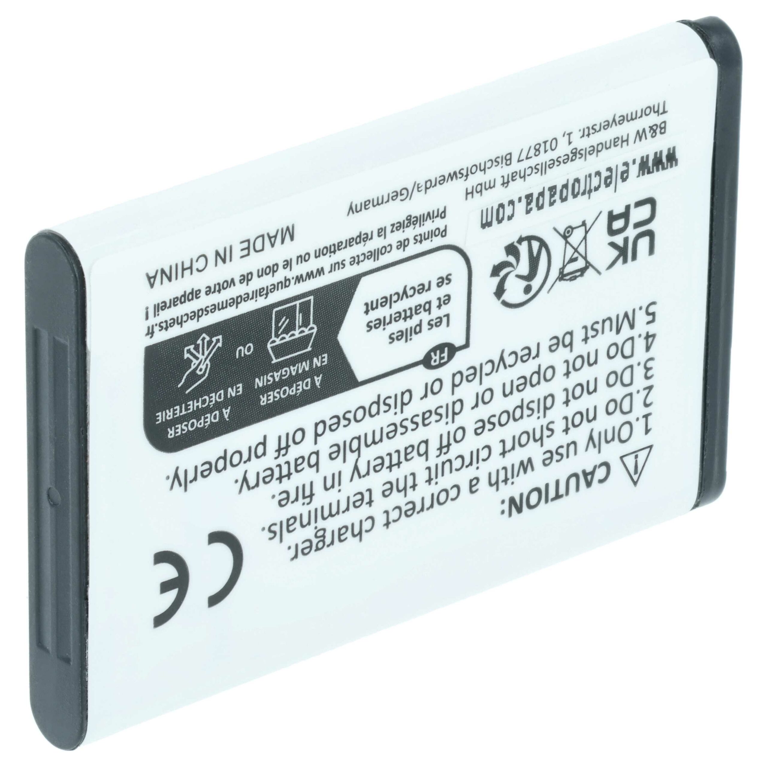 Bateria para Telemóvel vhbw compatível com Alcatel RTR001F01 - 650 mAh 3.7 V Li-Ion - Image 2