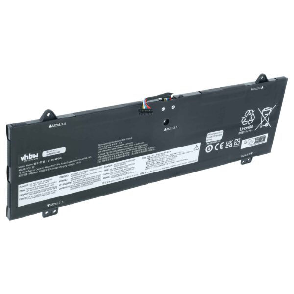 Bateria vhbw para Lenovo Yoga 7 14 / C750 (4600 mAh, 15.36 V, Li-Polímero)