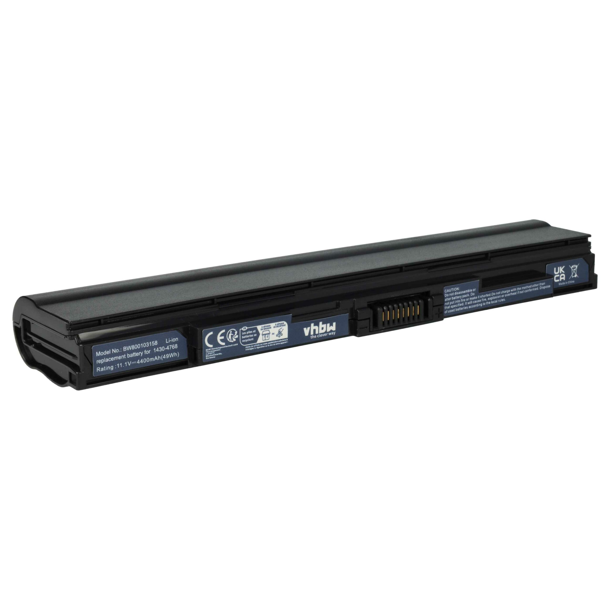 Bateria para Portátil vhbw para Acer 1430-4768 / 1430-4857 4400 mAh 11.1 V