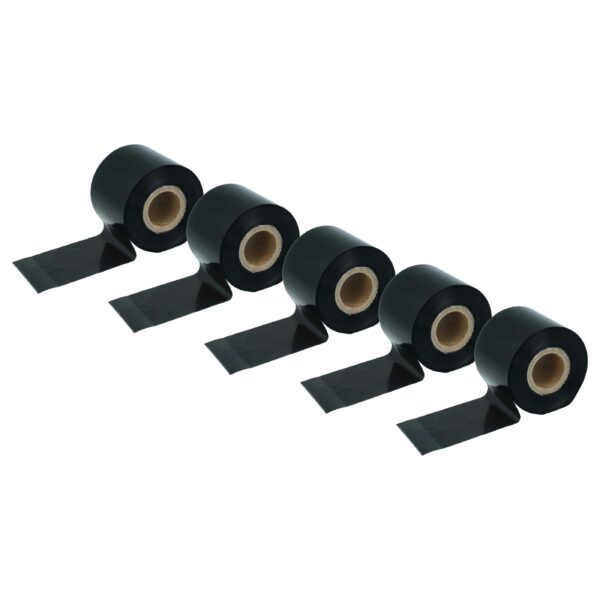Rolo de Fita de Transferência Térmica vhbw 50mm x 300m Wax-Plus para Godex, Printronix, TSC - Pack 5 unidades